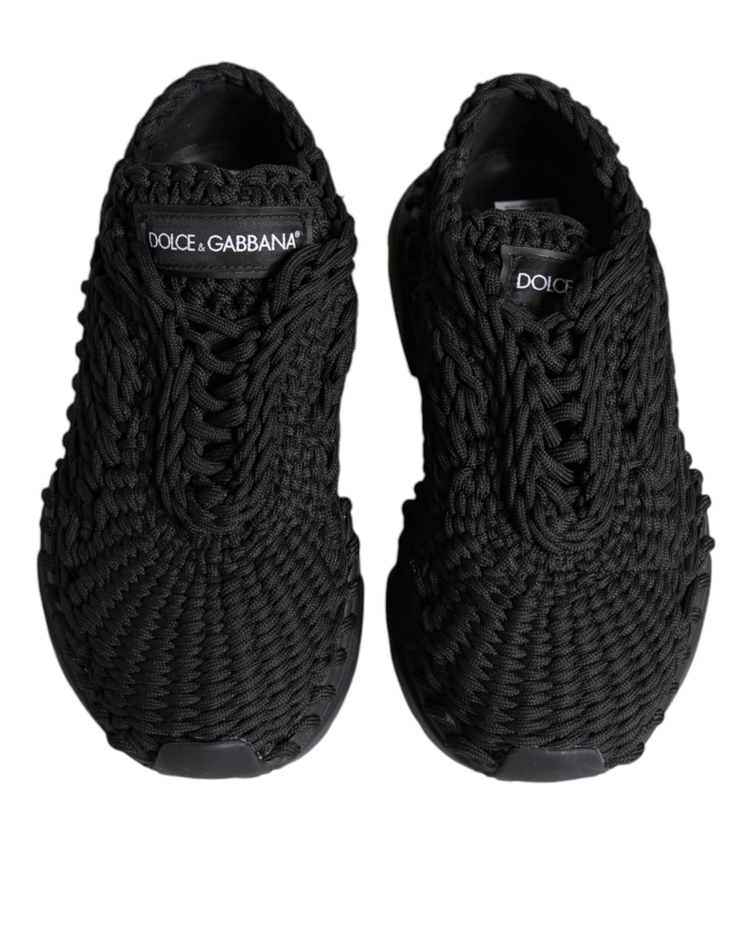 Black Knitted Daymaster Sneakers Shoes