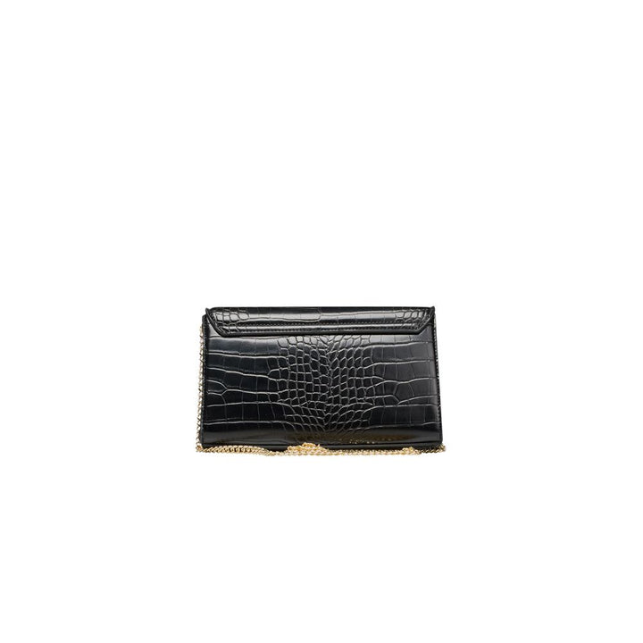 Black Polyethylene Crossbody Bag