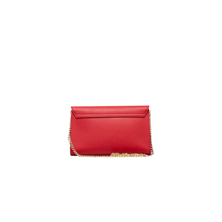 Red Polyethylene Crossbody Bag