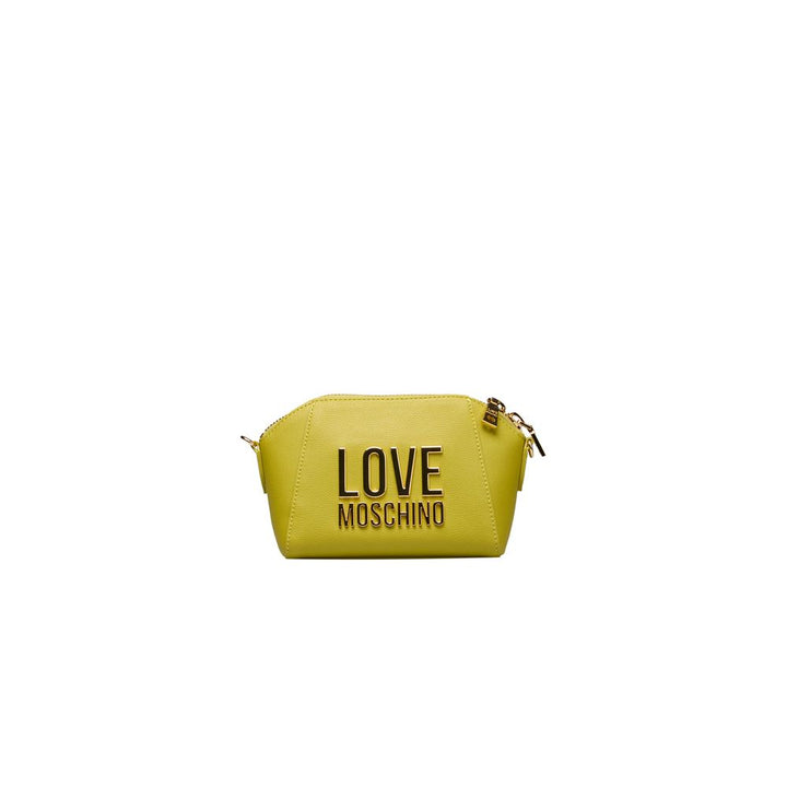 Yellow Polyethylene Crossbody Bag