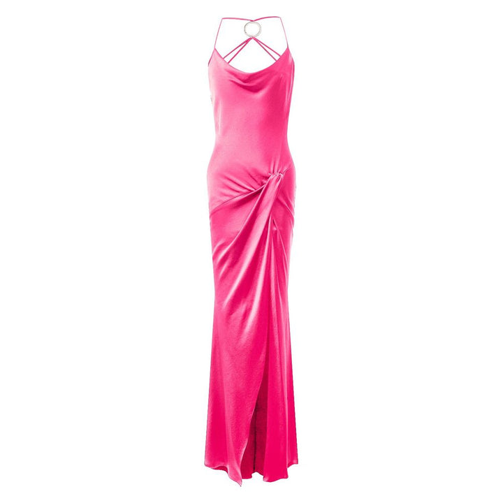 Fuchsia Polyester Dress