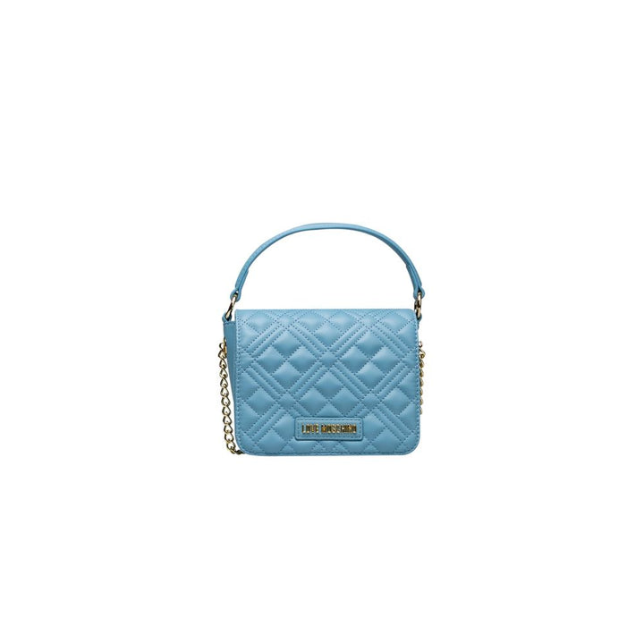 Light Blue Polyethylene Handbag