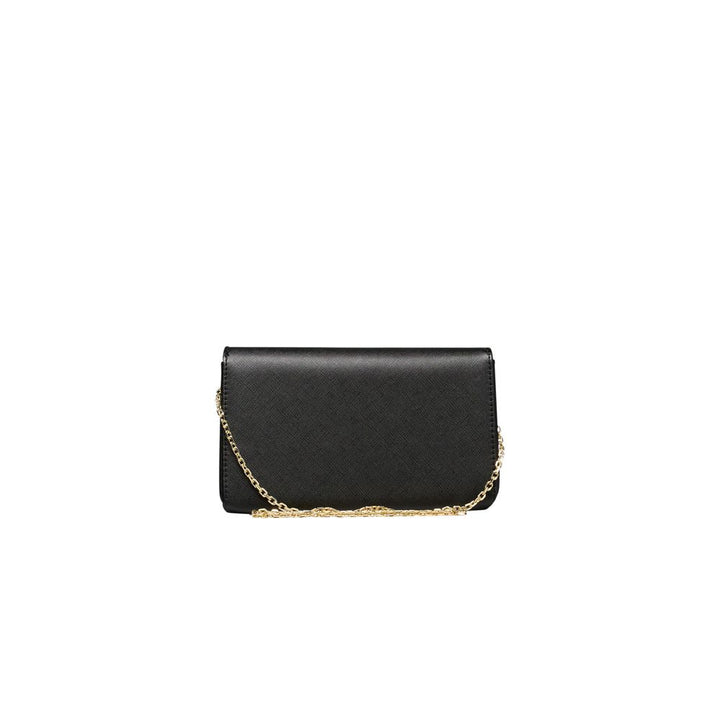 Black Polyethylene Crossbody Bag