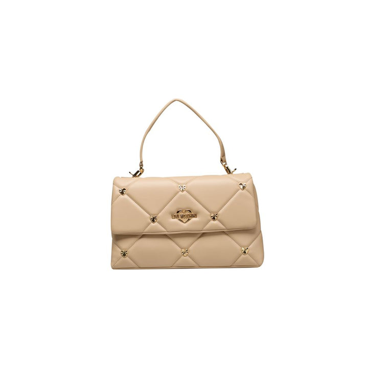 Beige Polyethylene Handbag