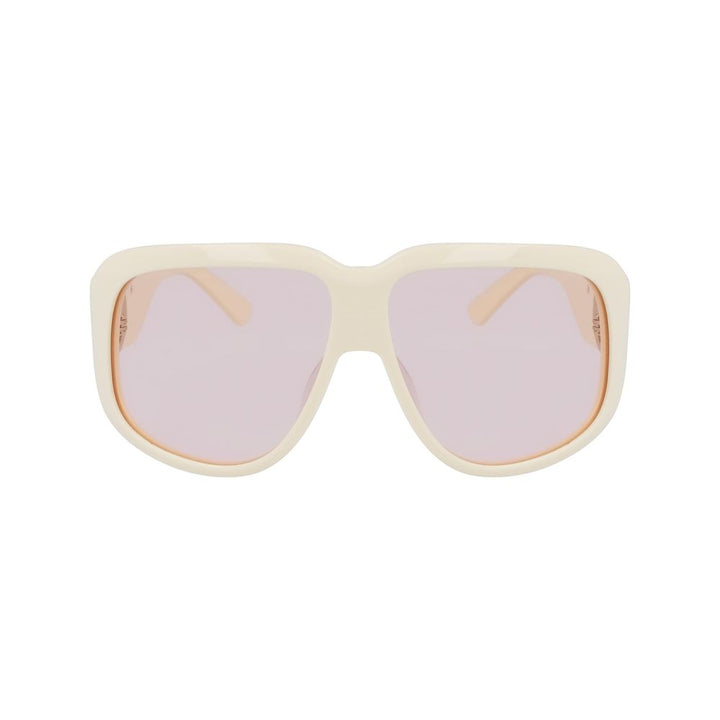 White Acetate Sunglasses