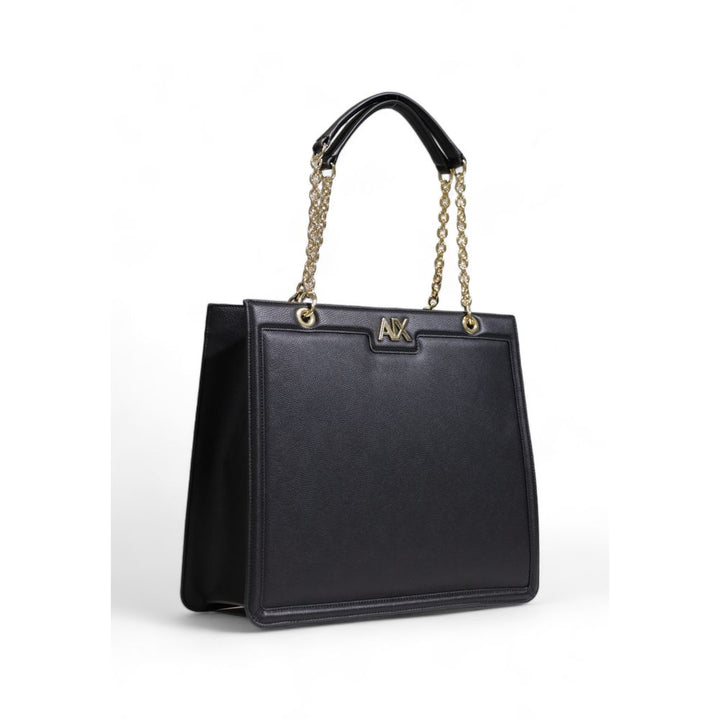 Black Polyester Handbag