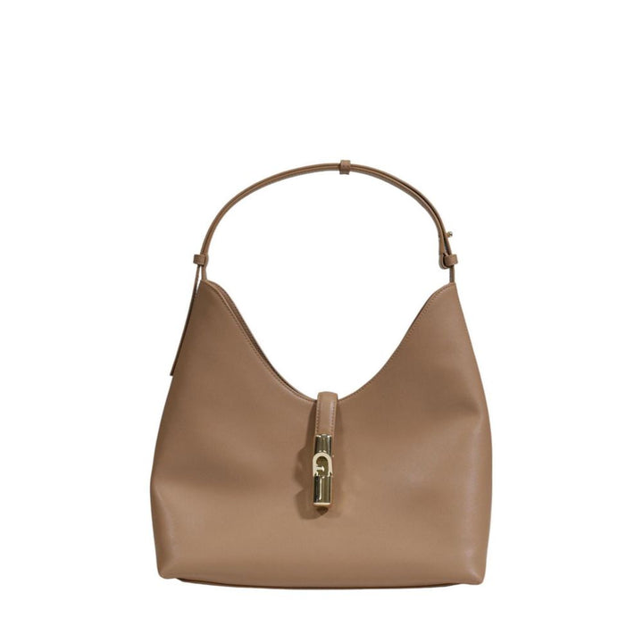 Beige Leather Handbag