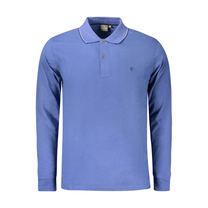 Blue Cotton Polo Shirt