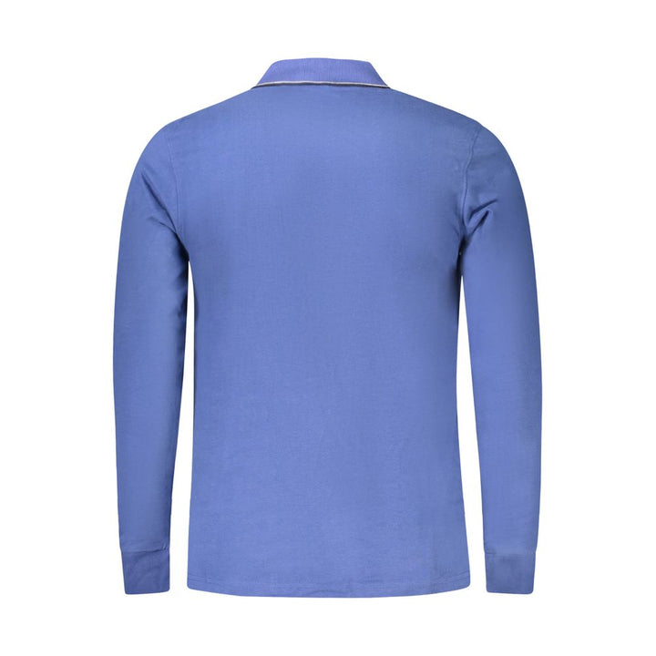 Blue Cotton Polo Shirt