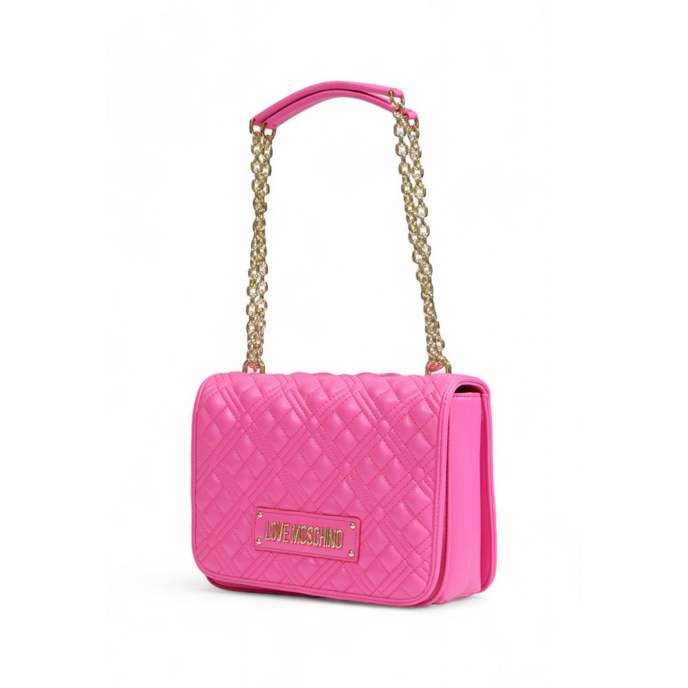 Pink Polyethylene Handbag