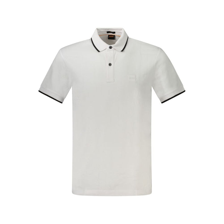 White Cotton Polo Shirt