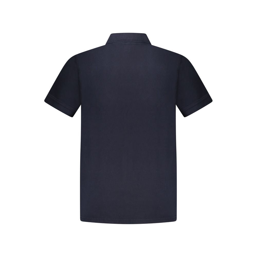 Blue Cotton Polo Shirt