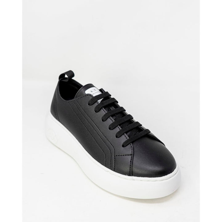 Black Synthetic Leather Sneaker