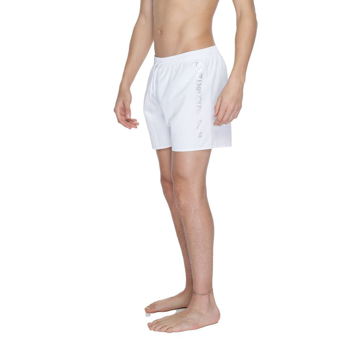 White Polyester Swimwear