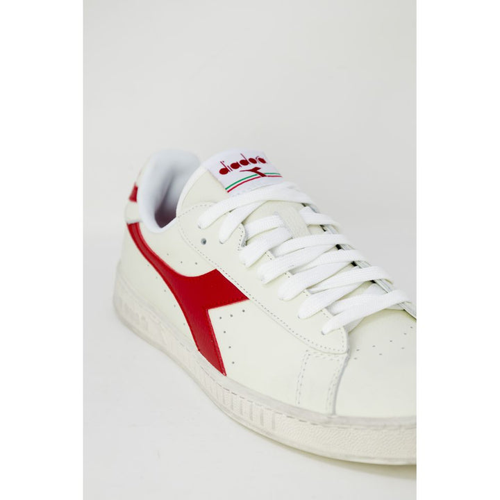 Red Synthetic Leather Sneaker