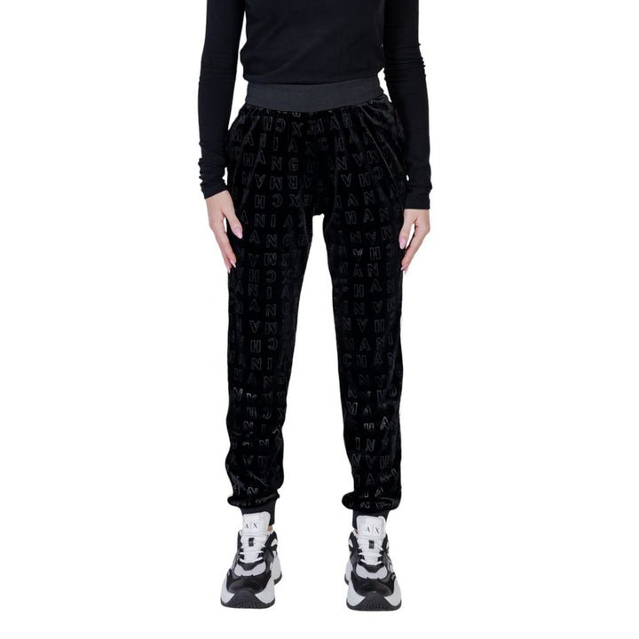 Black Polyester Jeans & Pant