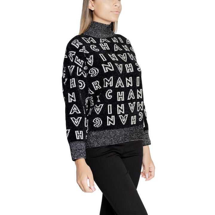 Black Polyester Sweater