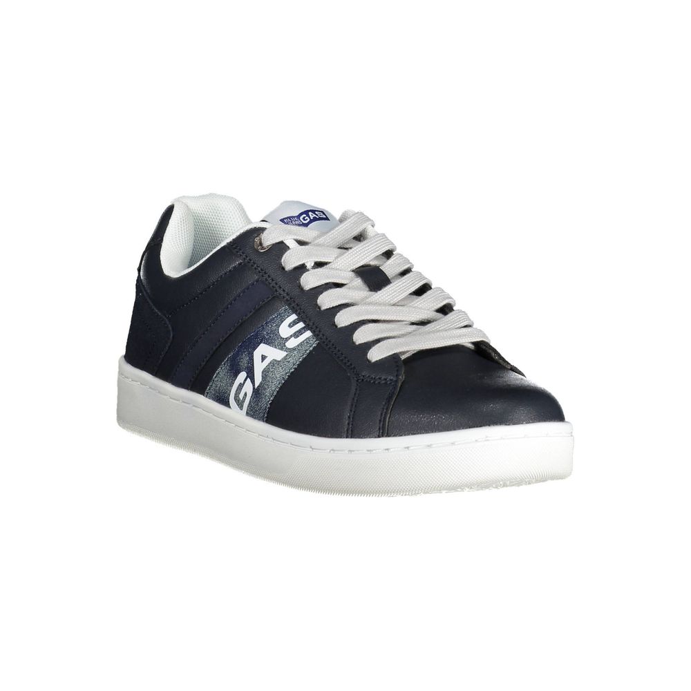 Blue Artificial Leather Sneaker