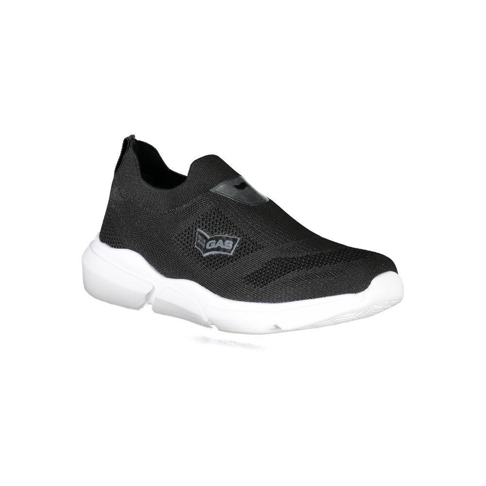 Black Polyester Sneaker