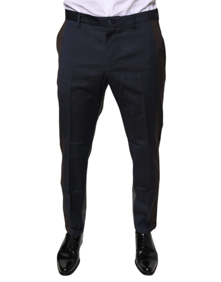 Black Cotton Wool Formal Dress Pants