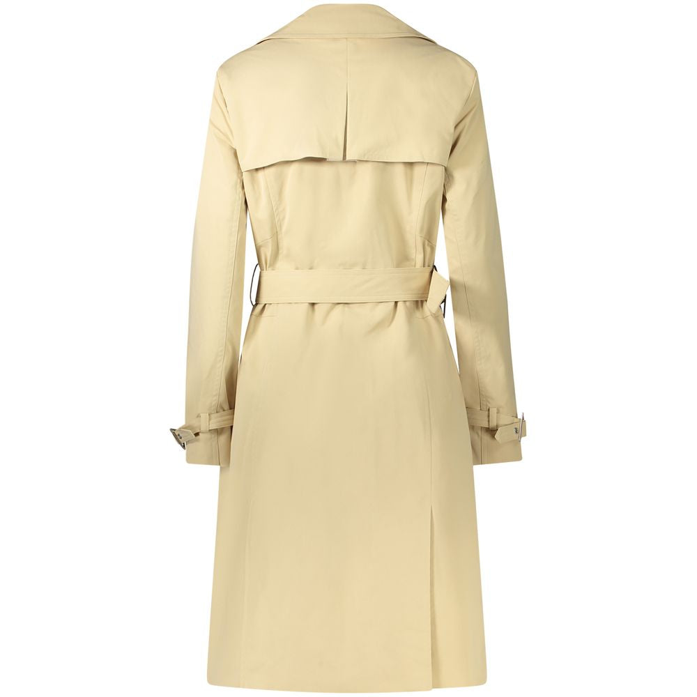 Beige Polyester Jackets & Coat