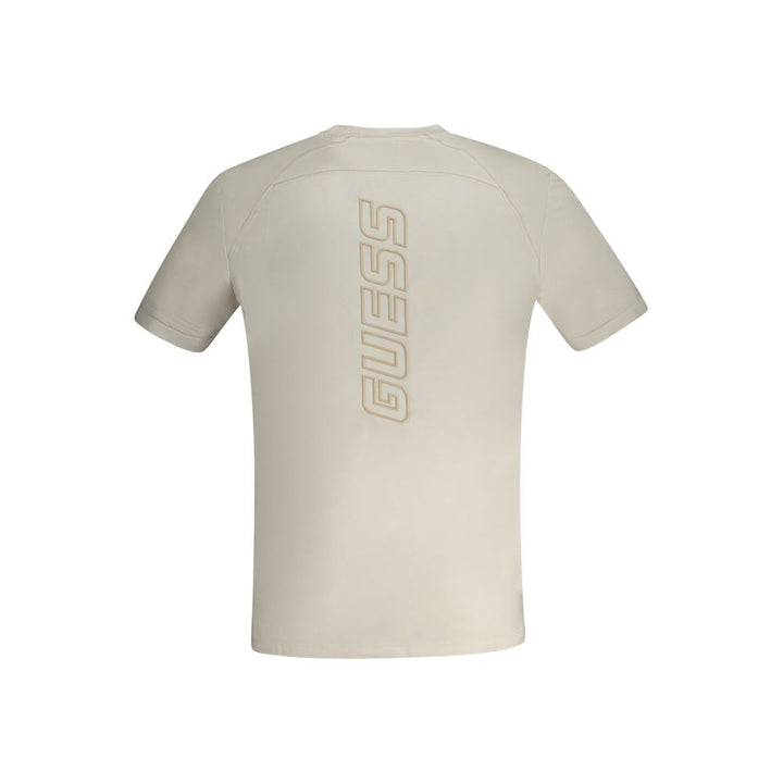 Beige Polyester T-Shirt