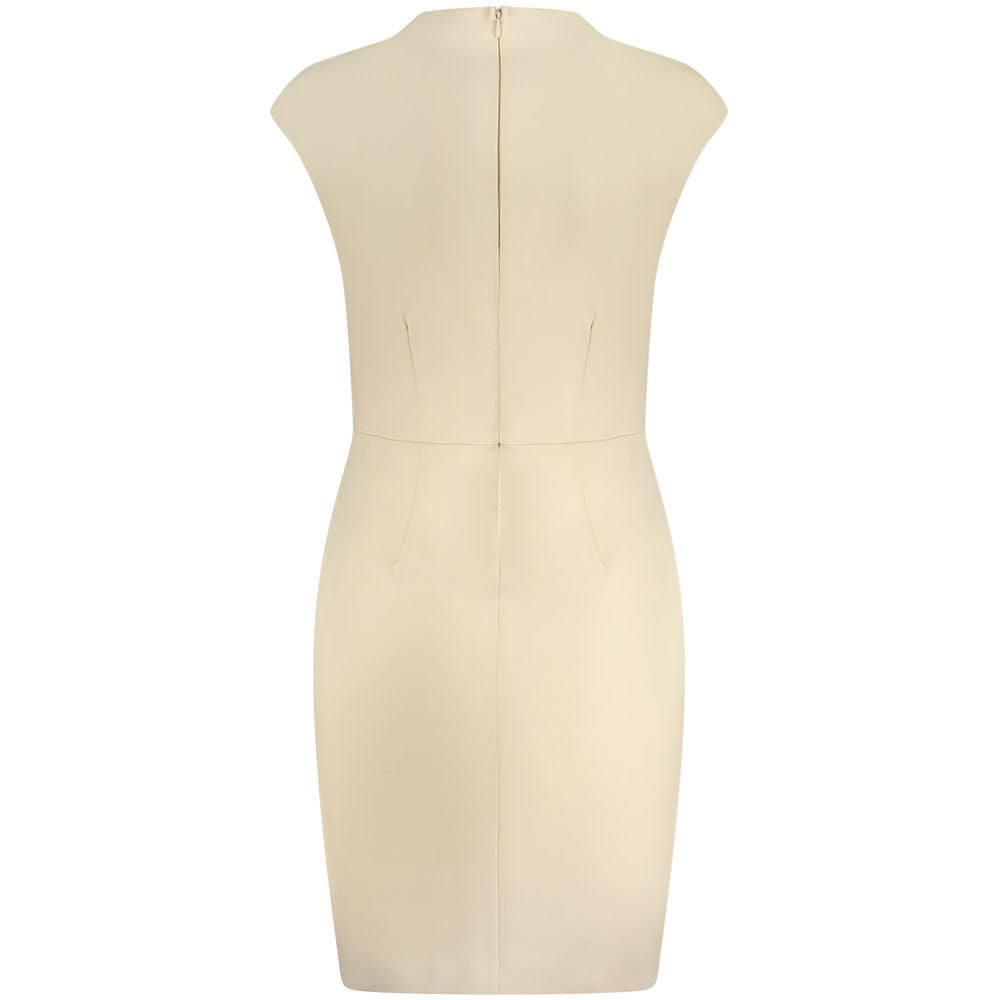 Beige Viscose Dress