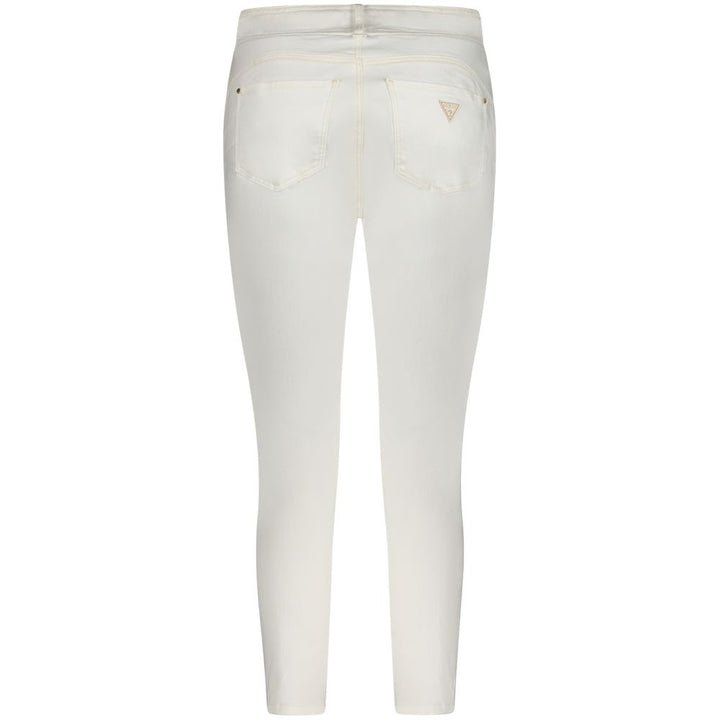 White Cotton Jeans & Pant