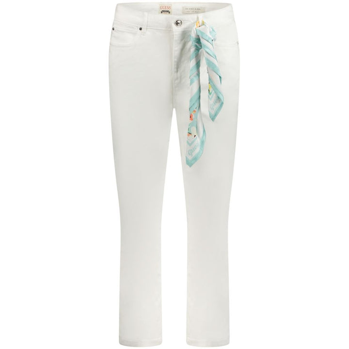 White Cotton Jeans & Pant