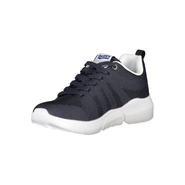 Blue Artificial Leather Sneaker