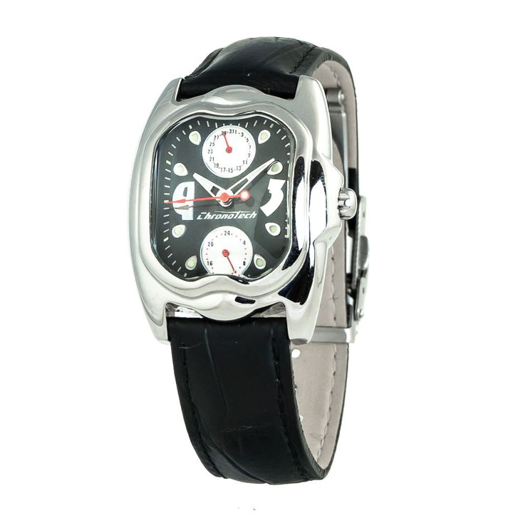 Black Leather Watch