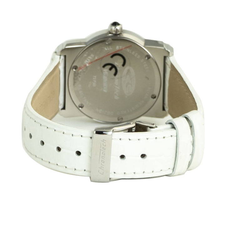 White Leather Watch