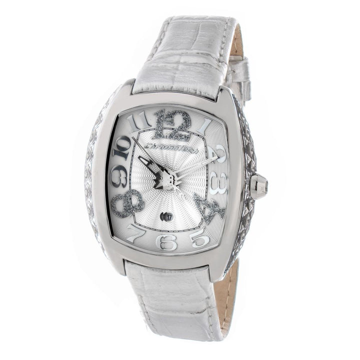 Silver Leather Watch