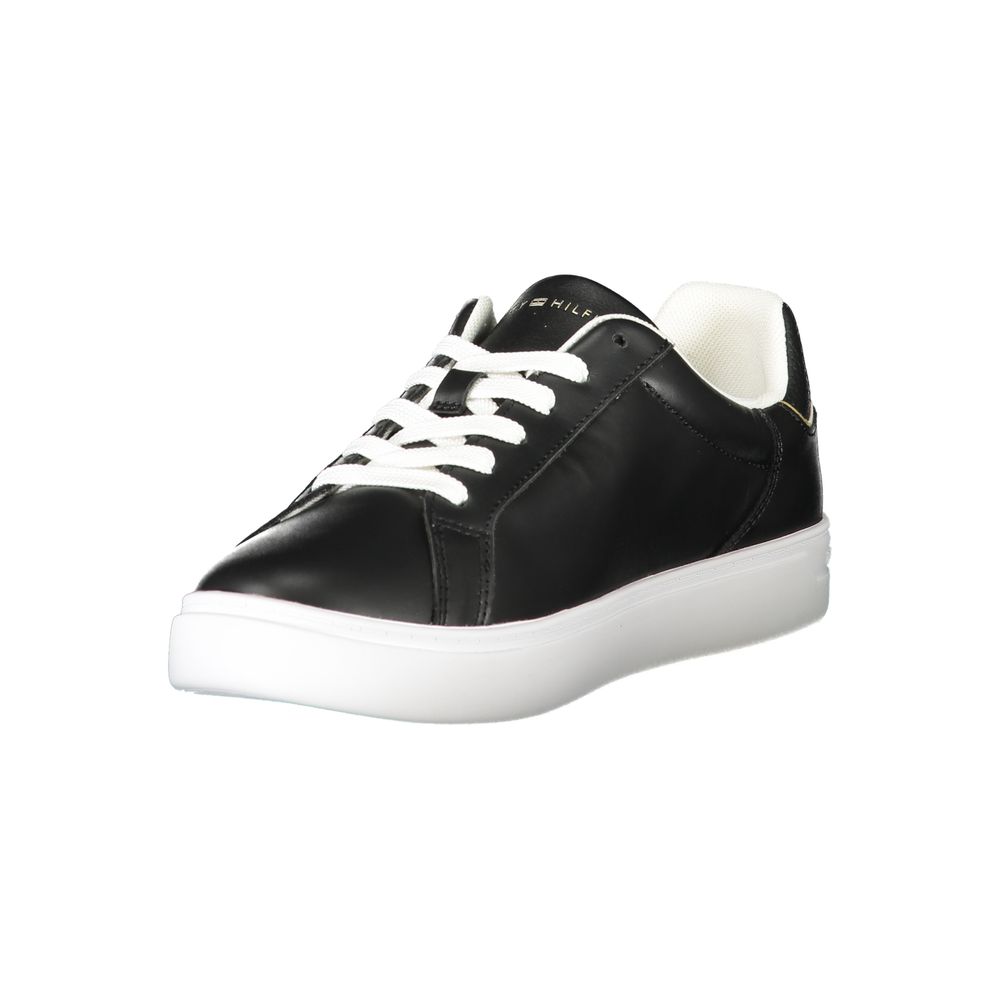 Black Polyester Sneaker