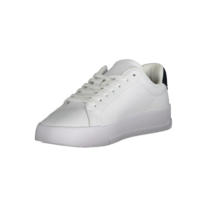 White Polyester Sneaker