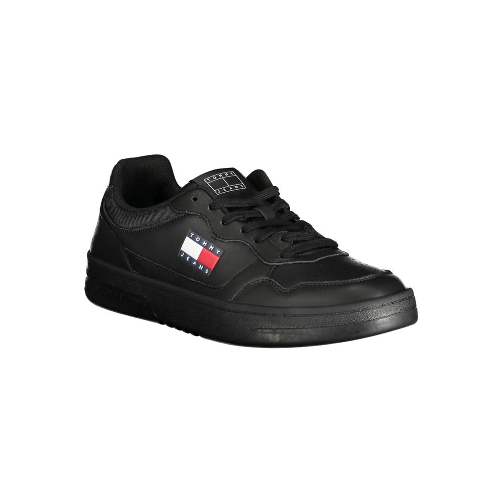 Black Polyester Sneaker