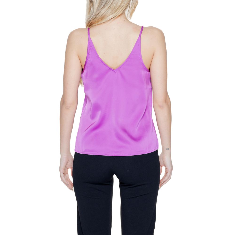 Pink Polyester Tops & T-Shirt