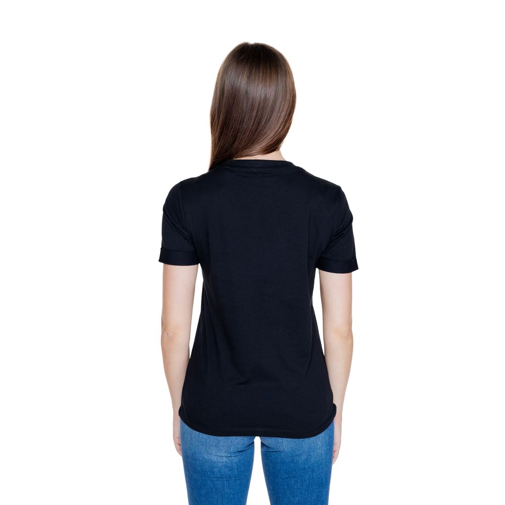 Black Cotton Tops & T-Shirt