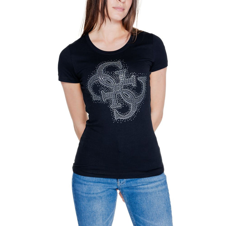 Black Cotton Tops & T-Shirt