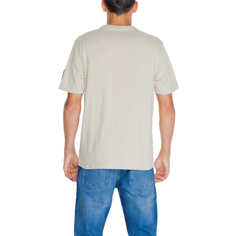 Beige Cotton Rigenerato T-Shirt