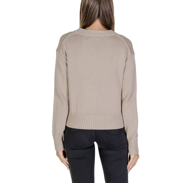 Beige Cotton Sweater