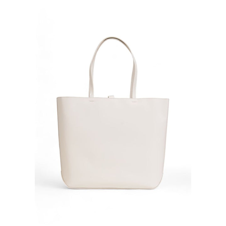 Cream Polyethylene Handbag