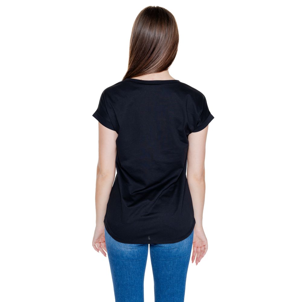 Black Cotton Tops & T-Shirt