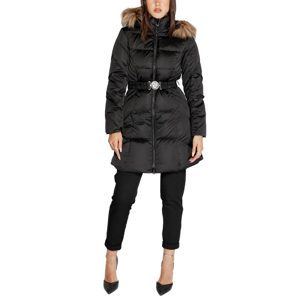 Black Polyester Jackets & Coat