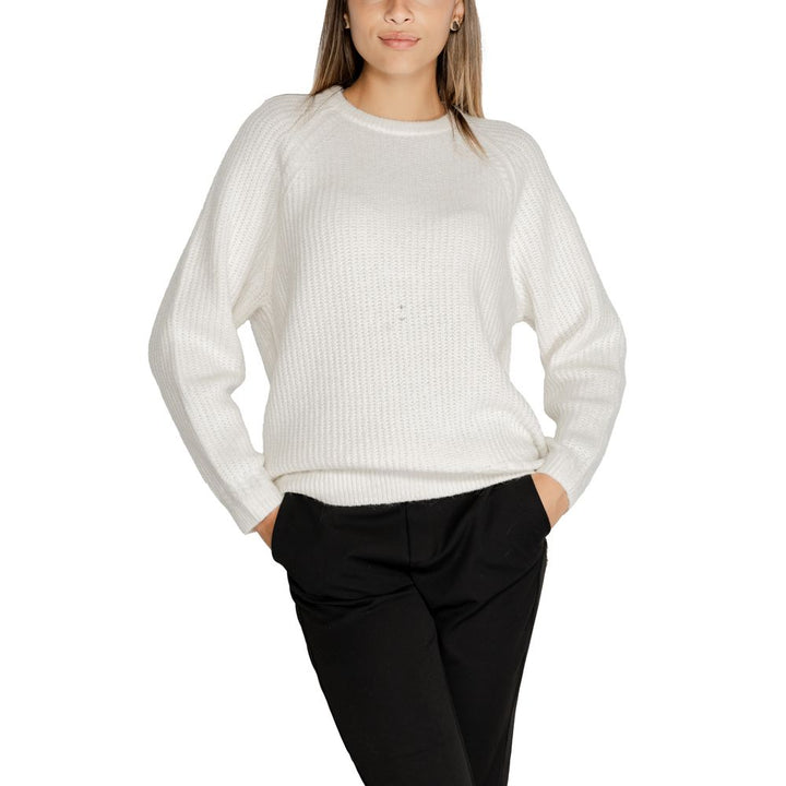 White Polyester Sweater