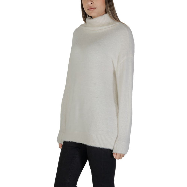 White Nylon Sweater