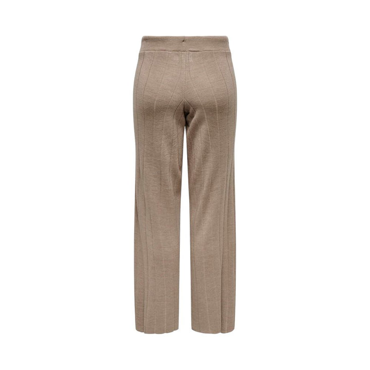 Beige Acrylic Jeans & Pant