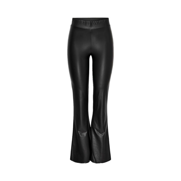 Black Polyester Jeans & Pant