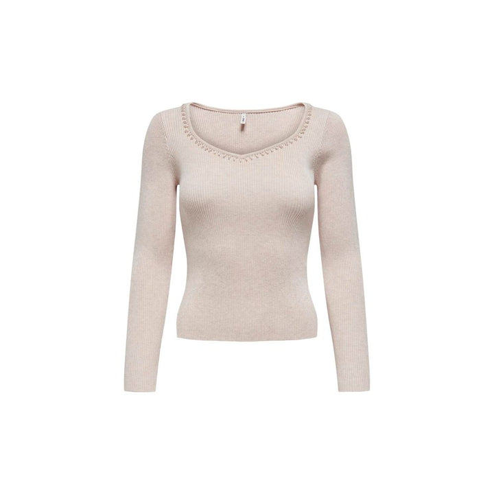 Beige Viscose Sweater