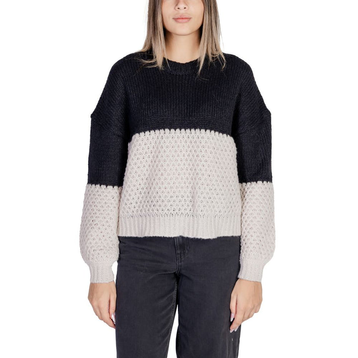 Black Polyester Sweater